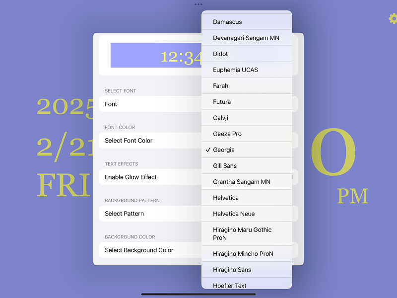 Font and Color Customization