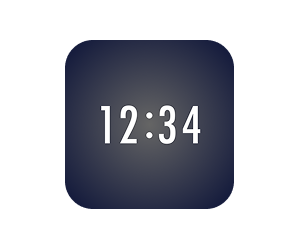 Customizable Clock Logo